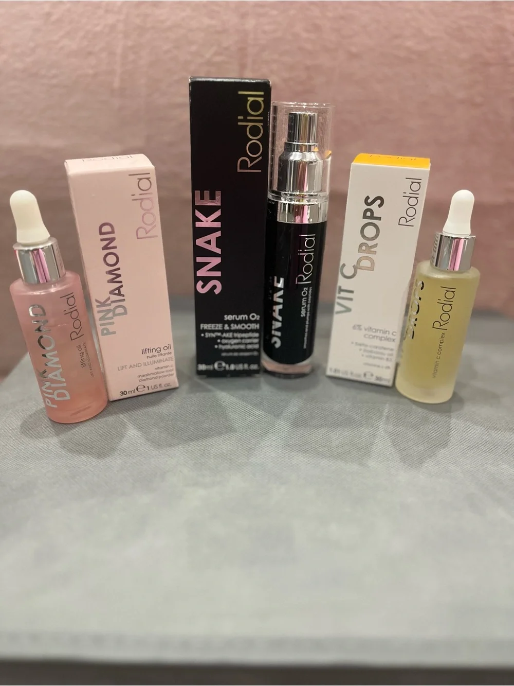RODIAL Skincare Bundle 3 piece Full Size Serum, Vitamin C, Oil NEW $309 retail
